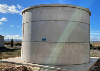 Depósito prefabricado para agua potable