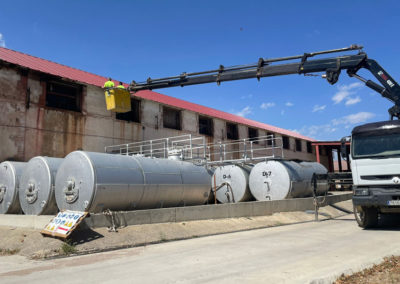 Trabajos grúa con cesta